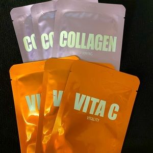 Daily Sheet Masks- Collagen and Vitamin C 6 masks in total. 3/each